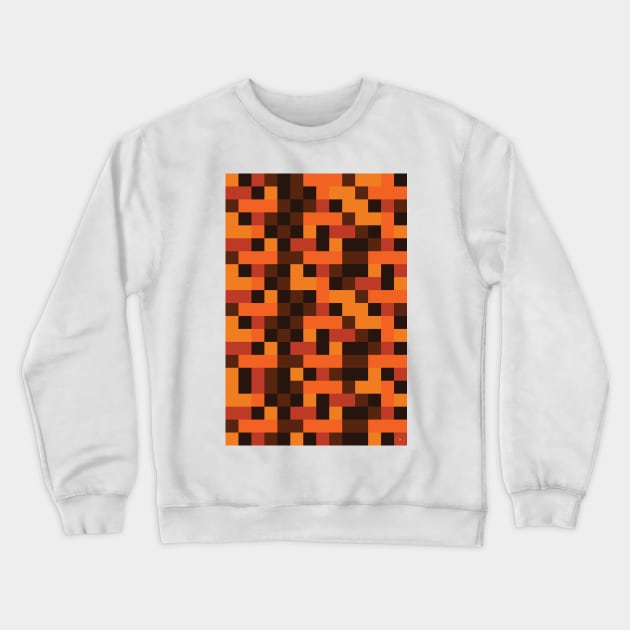 Pixelated Landscape - Fall Crewneck Sweatshirt by lvrdesign